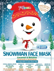 7th HEAVEN SNOWMAN FACE MASK