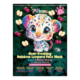 7th HEAVEN RAINBOW LEOPARD FACE MASK