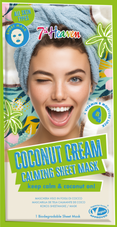 7th HEAVEN COCONUT CREAM SHEET FACE MASK